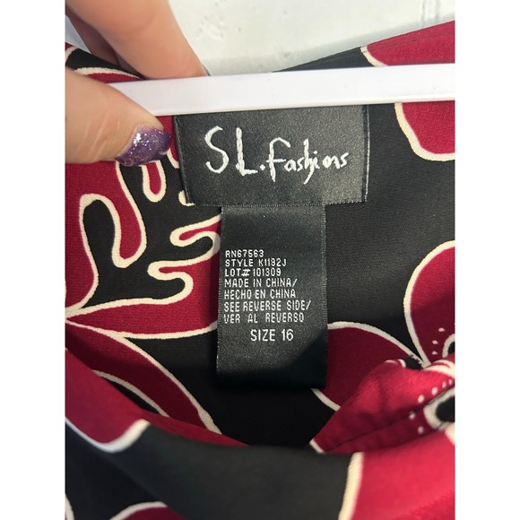 Women's SL. Fashions Vintage Dress. SZ 16. - Picture 3 of 3